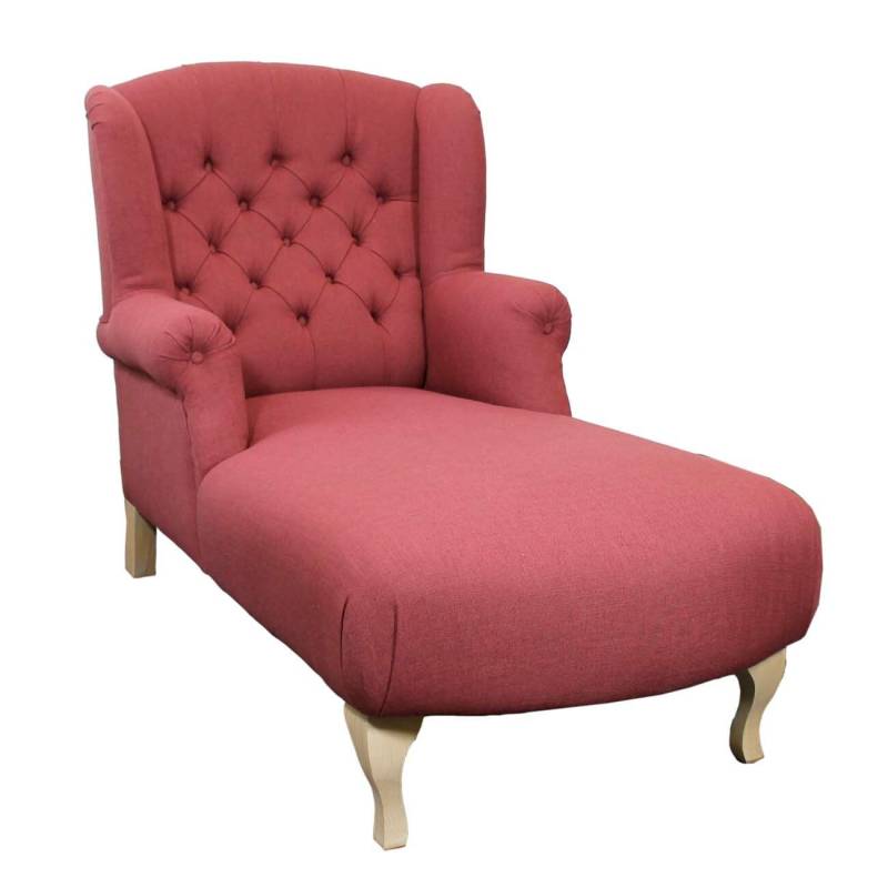 Landhaus Ohrensessel Longchair weinrot Landhaus Ohrensessel Longchair weinrot von Möbro Manufacturing