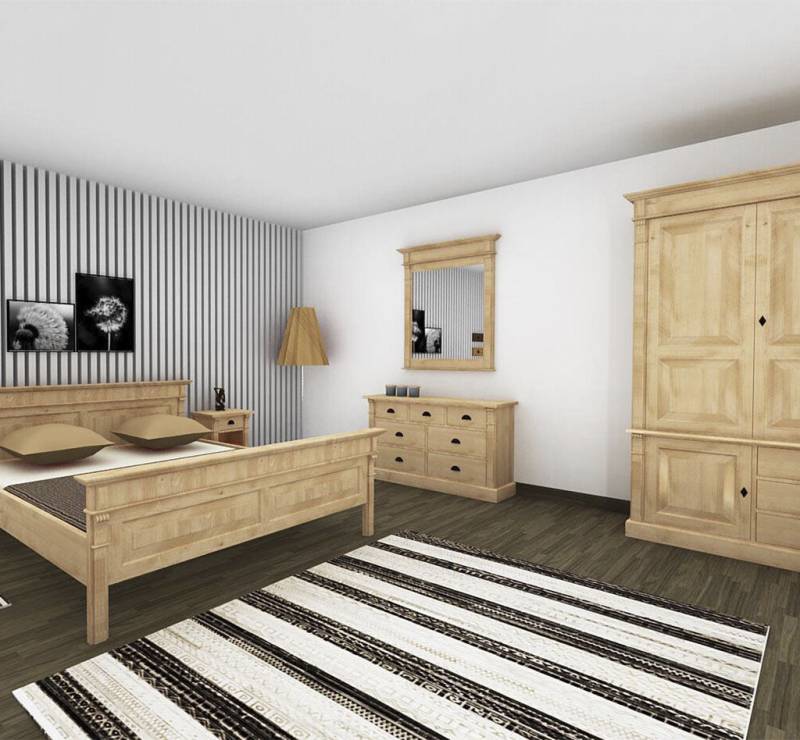 Landhaus Schlafzimmer-Set Salzburg honigbraun Landhaus Schlafzimmer-Set Salzburg honigbraun von Möbro Manufacturing