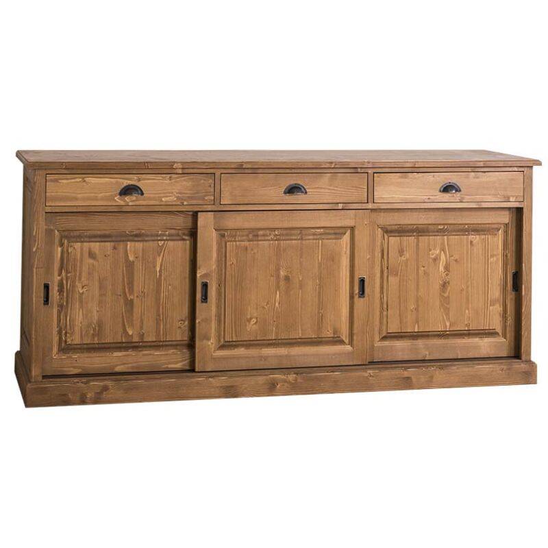 Landhaus Sideboard mit Schiebetüren - Eichenplatte Konfigurator alles frei wählbar von Möbro Manufacturing
