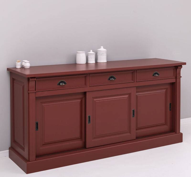 Landhaus Sideboard mit Schiebetüren - Eichenplatte Konfigurator alles frei wählbar von Möbro Manufacturing