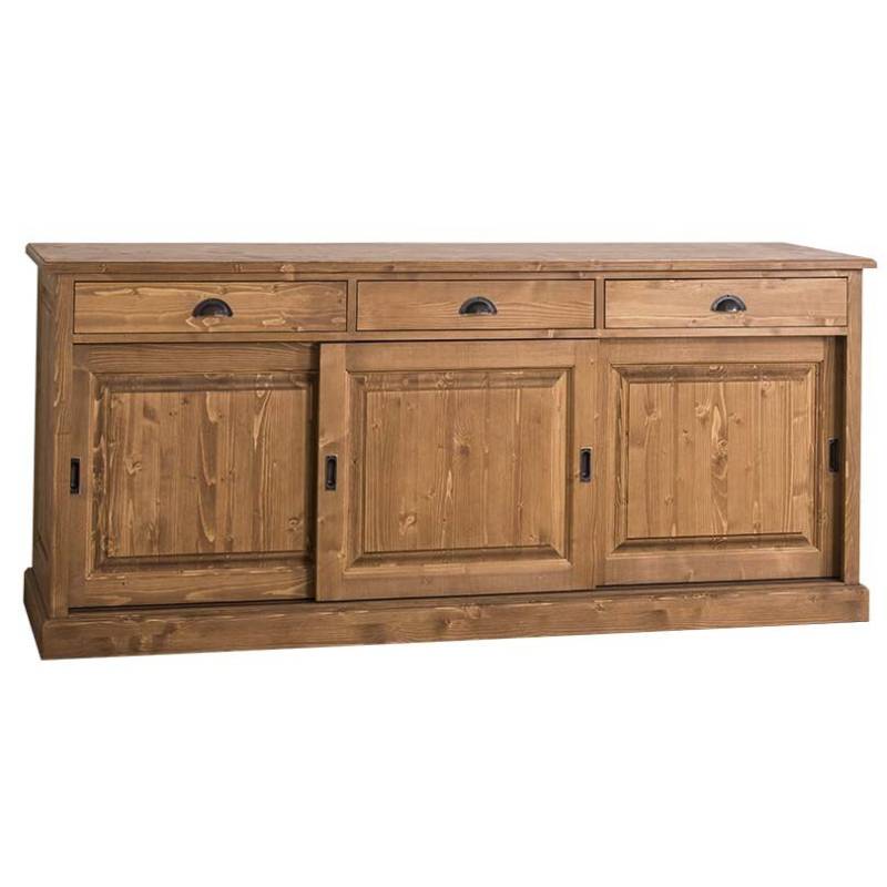 Landhaus Sideboard mit Schiebetüren - Eichenplatte gewachst Landhaus Sideboard mit Schiebetüren - Eichenplatte gewachst von Möbro Manufacturing