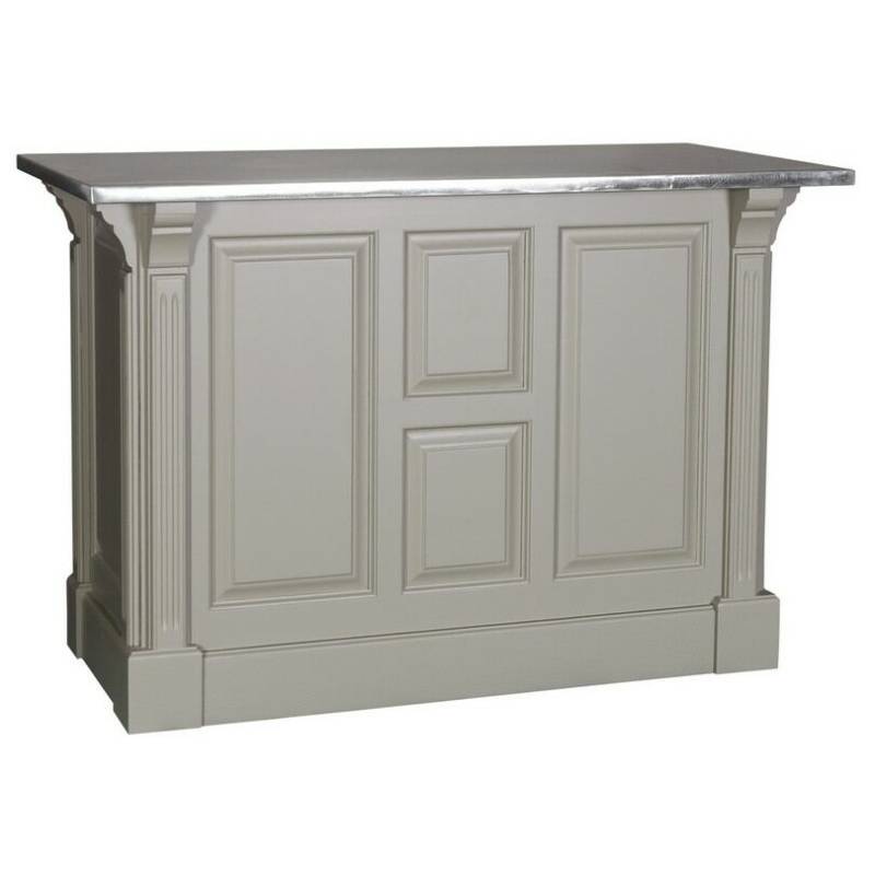 Landhaus Tresen Salzburg - Zinkplatte natur (unlackiert) von Möbro Manufacturing