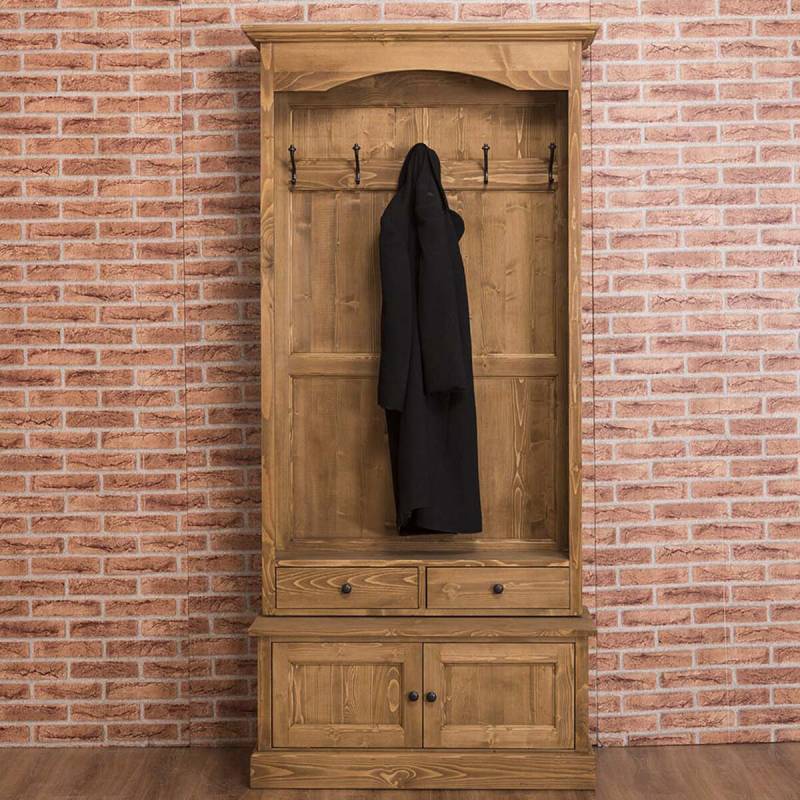 Massiver Landhaus Garderobenschrank Konfigurator alles frei wählbar von Möbro Manufacturing