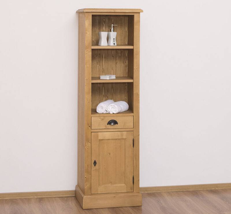 Massivholz Hochschrank hellbraun gewachst von Möbro Manufacturing
