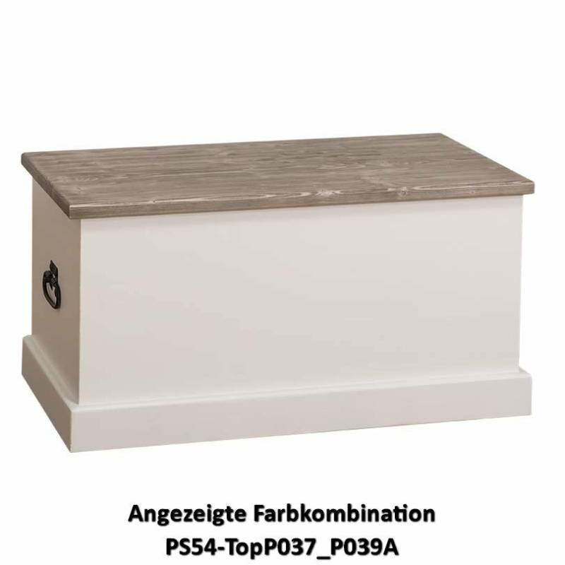 Massivholz Truhe im Landhausstil - Eichenplatte natur (unlackiert) von Möbro Manufacturing