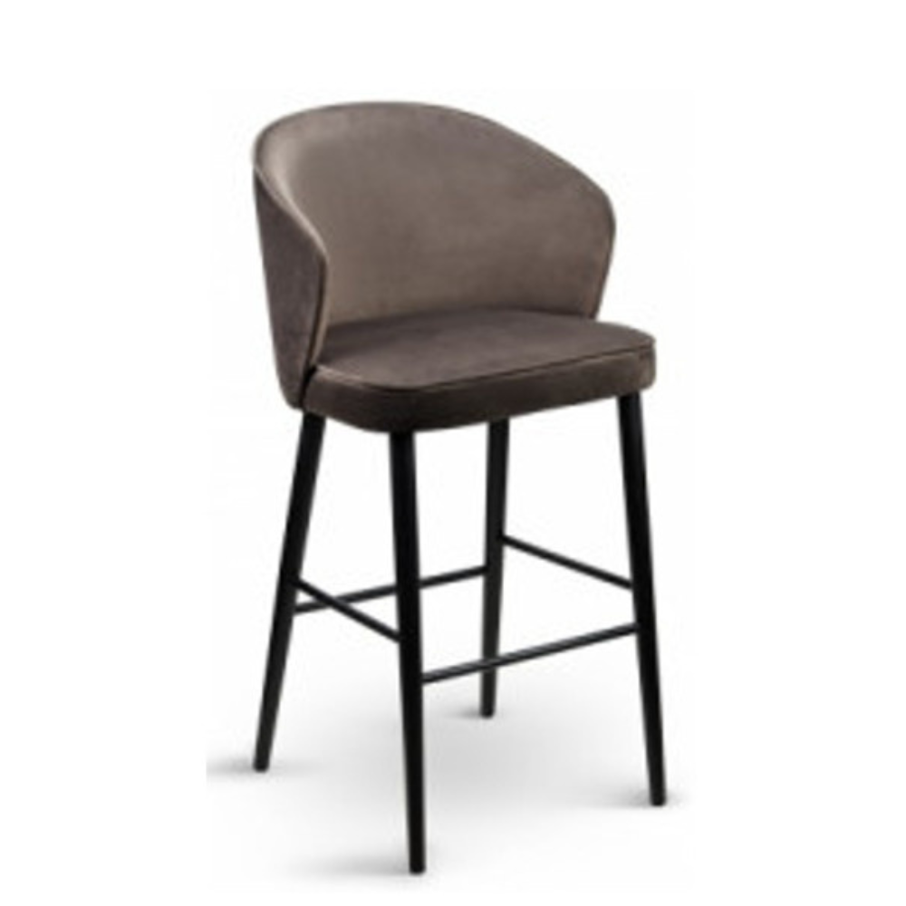 Moderner Barhocker mit Lehne gepolstert - ROBI 2 Microfaser-Kunstleder PRESTON Moderner Barhocker mit Lehne gepolstert - ROBI 2 Microfaser-Kunstleder PRESTON von Möbro Manufacturing