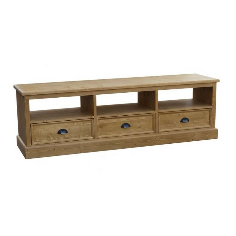 Offenes Landhaus TV-Board mit Schubladen gewachst von Möbro Manufacturing