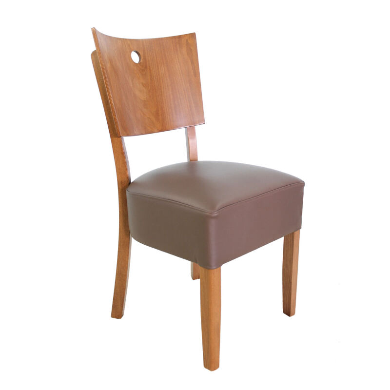 Polsterstuhl Gracia mit rundem Durchgriff Microfaser LETTO - pflegeleicht Polsterstuhl Gracia mit rundem Durchgriff Microfaser LETTO - pflegeleicht von Möbro Manufacturing