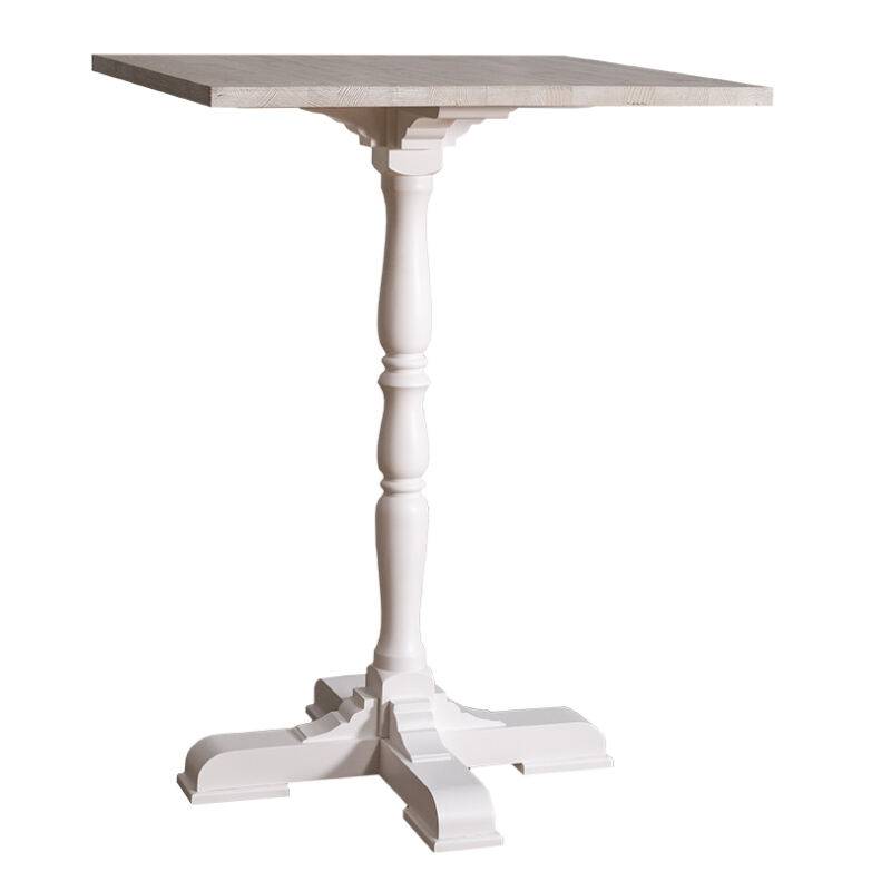 Quadratischer Stehtisch/Bartisch Massivholz - Eichenplatte Konfigurator alles frei wählbar von Möbro Manufacturing