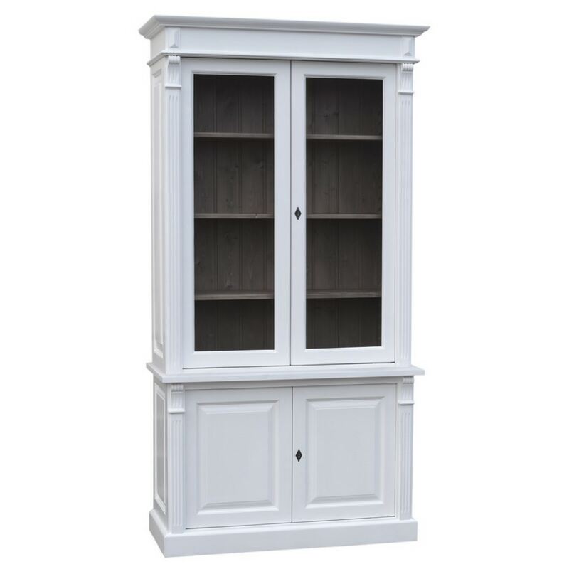 Romantischer Vitrinenschrank in Landhausoptik Konfigurator alles frei wählbar Romantischer Vitrinenschrank in Landhausoptik Konfigurator alles frei wählbar von Möbro Manufacturing
