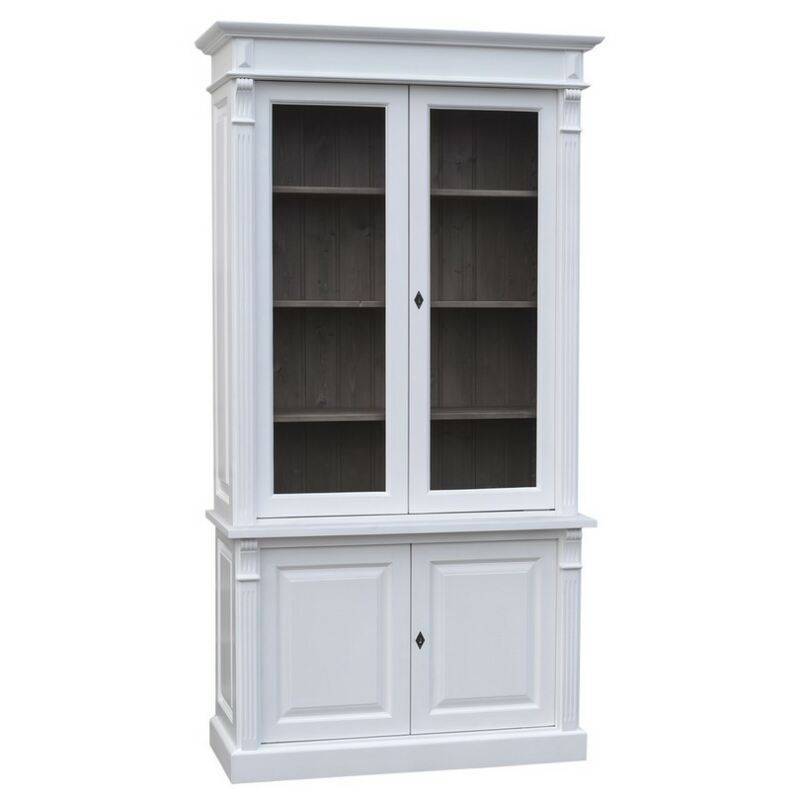 Romantischer Vitrinenschrank in Landhausoptik Konfigurator alles frei wählbar von Möbro Manufacturing