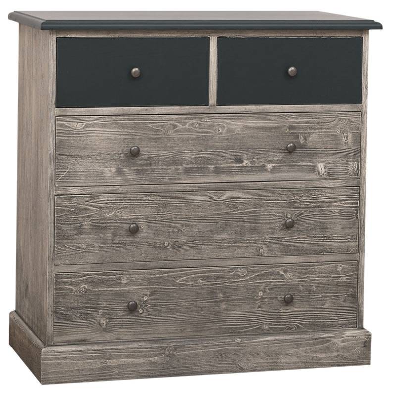 Rustikale Schlafzimmer Kommode Landhausstil grau von Möbro Manufacturing