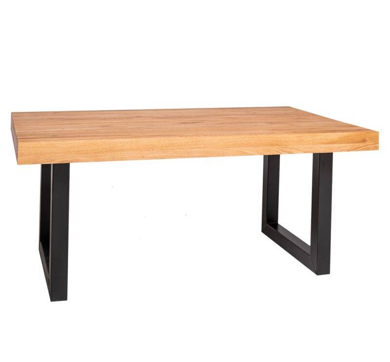 Rustikaler Esstisch mit Kufen-Metallgestell 210 x 100 cm lackiert von Möbro Manufacturing