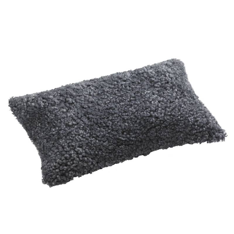 Schaffell Kissen hochwertig 30x50 cm Charcoal von Möbro Manufacturing