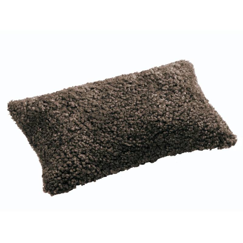 Schaffell Kissen hochwertig 30x50 cm Espresso von Möbro Manufacturing