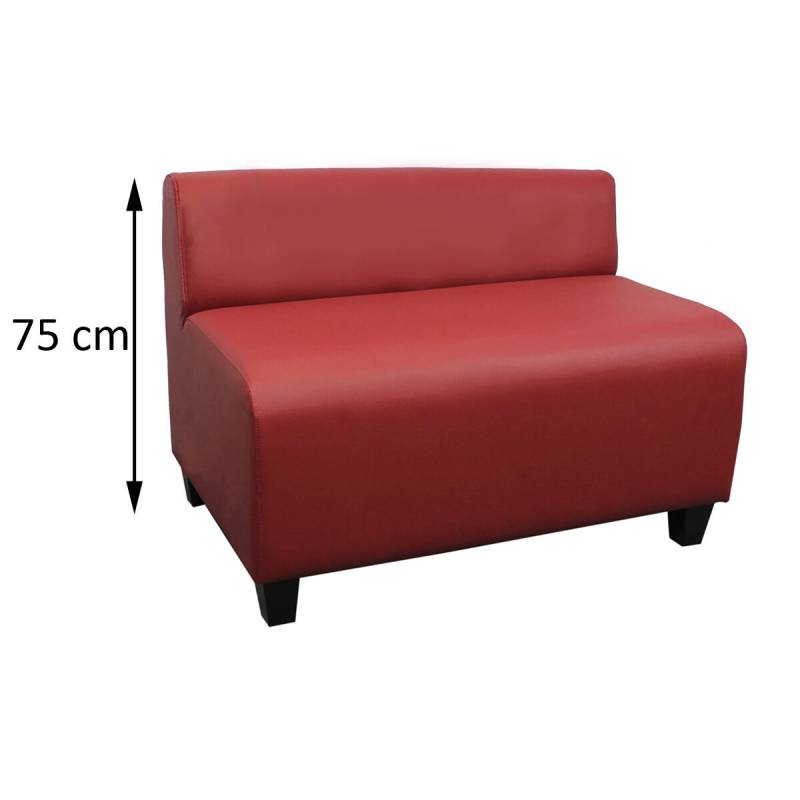 Schlichte Esszimmer Sitzbank mit Lehne Höhe 75 cm 190 cm Kunstleder Schlichte Esszimmer Sitzbank mit Lehne Höhe 75 cm 190 cm Kunstleder von Möbro Manufacturing