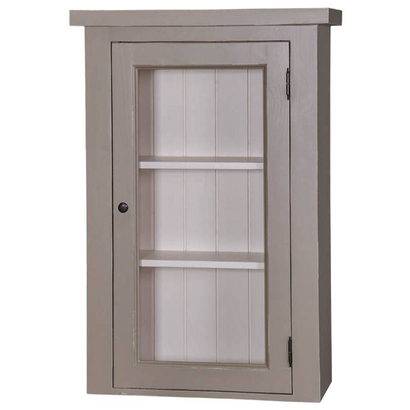 Schmaler Landhaus Hängeschrank Glas Konfigurator alles frei wählbar von Möbro Manufacturing