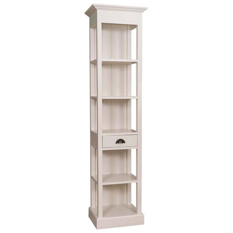 Schmales schlichtes Regal im Landhausstil gewachst von Möbro Manufacturing