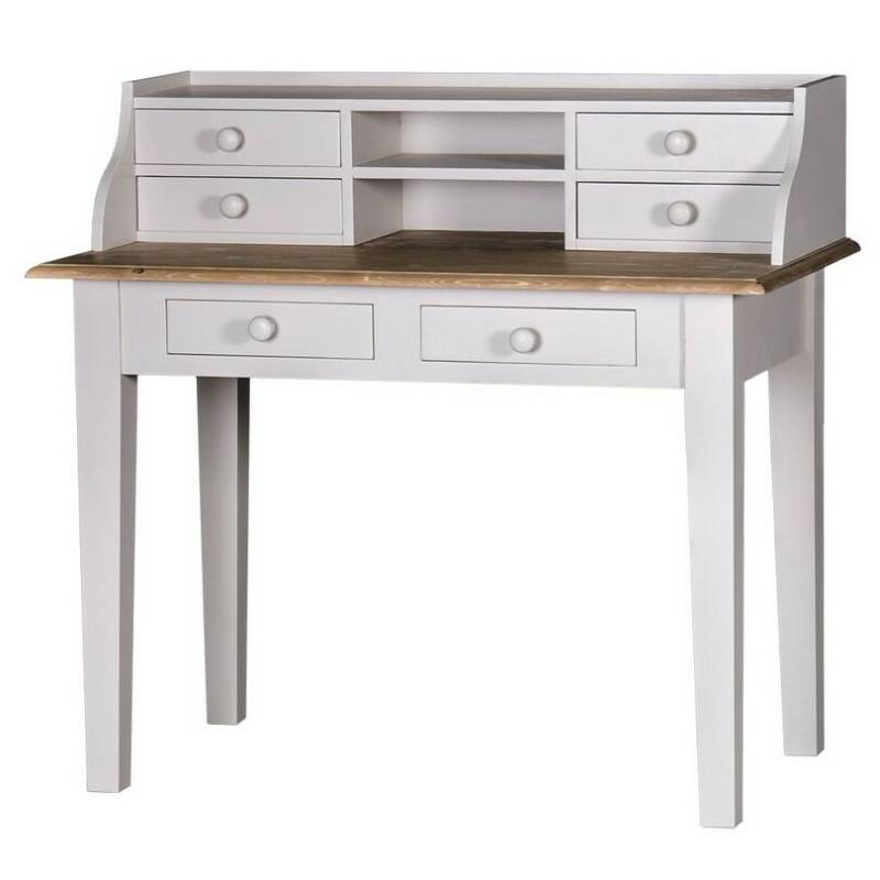 Sekretär im Landhausstil - Eichenplatte gewachst von Möbro Manufacturing