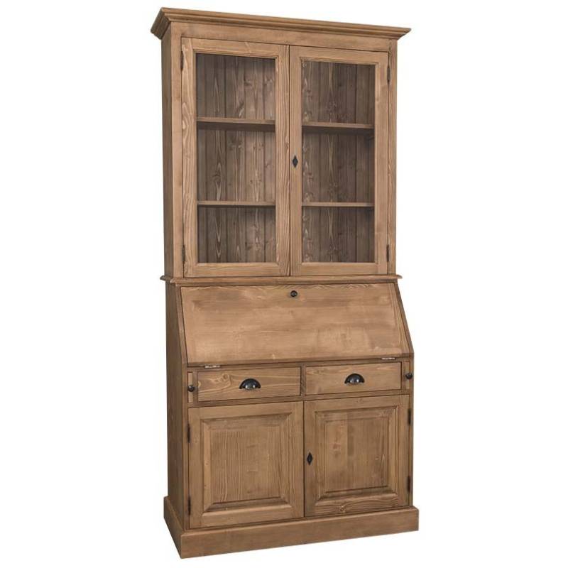 Sekretär mit Vitrinenaufsatz im Landhausstil Konfigurator alles frei wählbar von Möbro Manufacturing