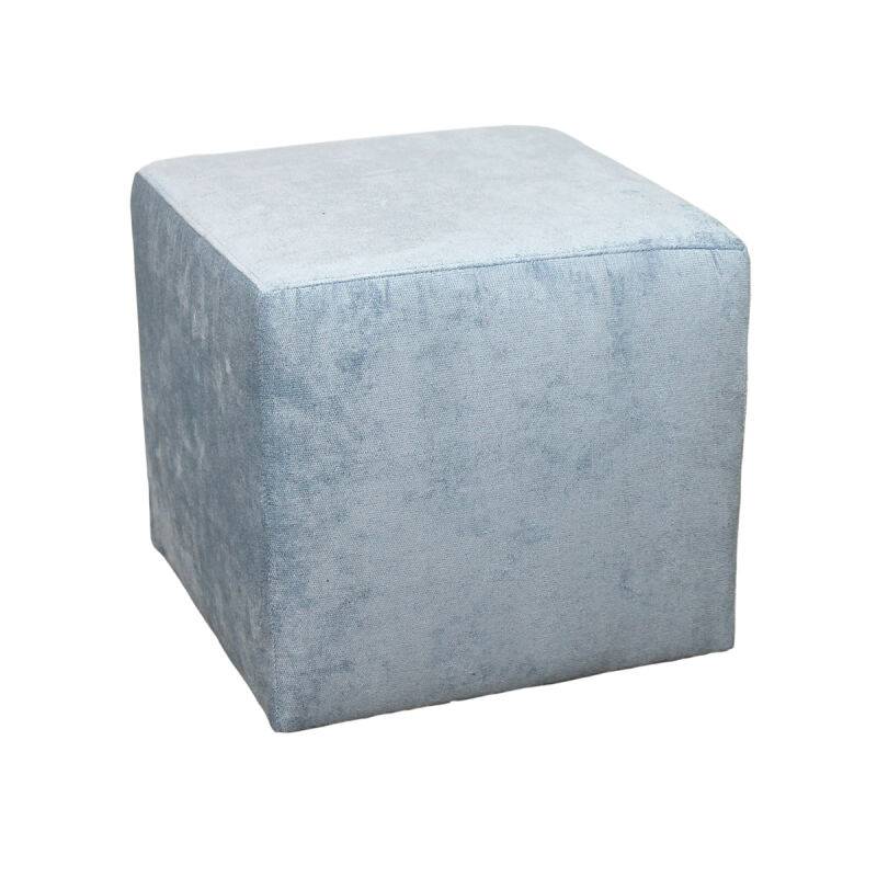 Sitzwürfel Rosalin Microfaser hellblau von Möbro Manufacturing