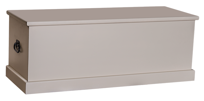 Solide Truhe im Landhausstil - Eichendeckel tief gebürstet von Möbro Manufacturing