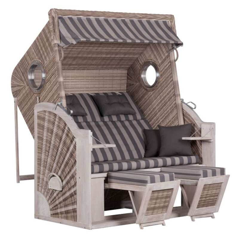Strandkorb Pure Cliff XXL hellgrau von Möbro Manufacturing