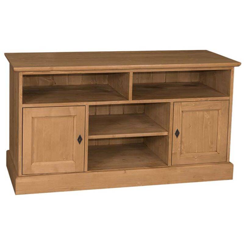 TV Schrank Massivholz im Landhausstil Braun gewachst von Möbro Manufacturing
