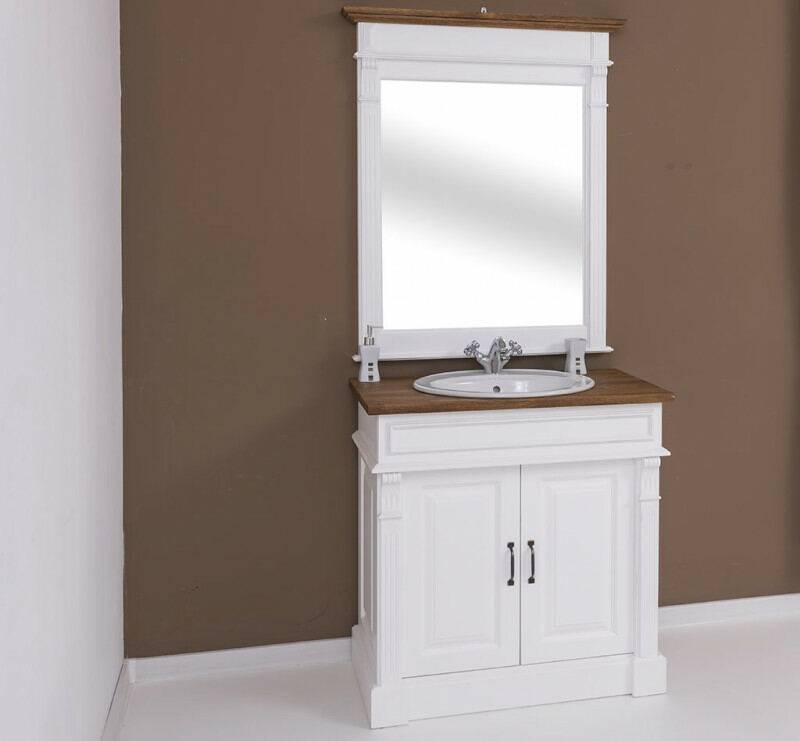 Vintage Style Waschtisch mit Spiegel von Möbro Manufacturing