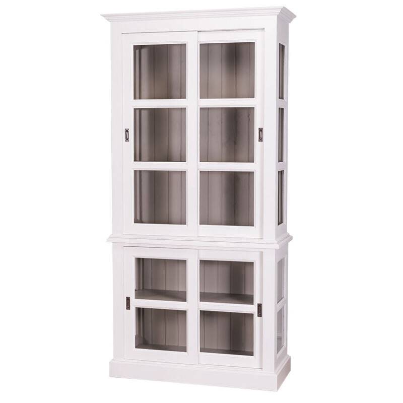 Vitrine mit Schiebetüren im Landhausstil Konfigurator alles frei wählbar von Möbro Manufacturing