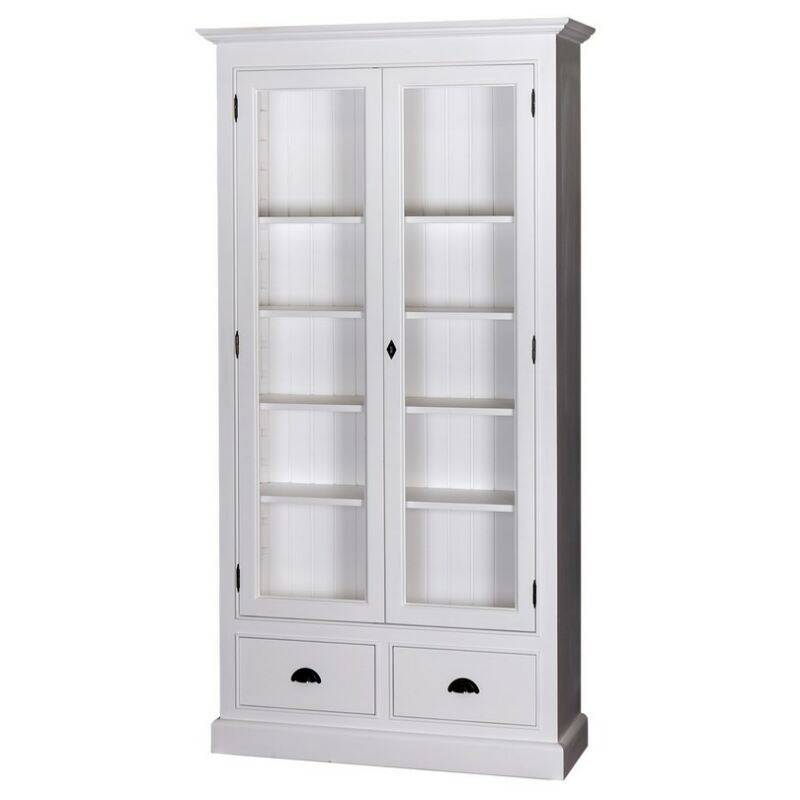 Vitrinenschrank 2 Schubladen im Landhausstil shabby chic / antik look von Möbro Manufacturing