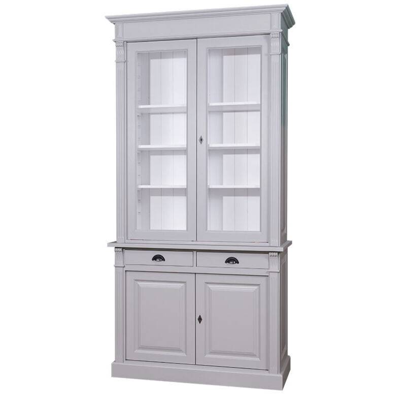 Vitrinenschrank mit zwei Schubladen im Landhausstil Konfigurator alles frei wählbar von Möbro Manufacturing