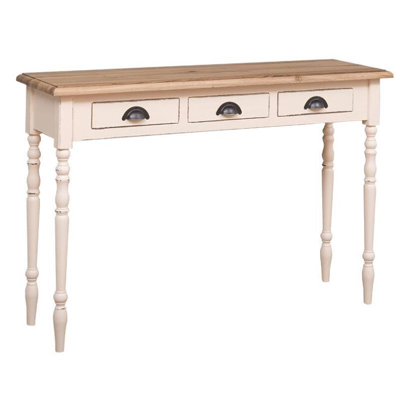 Wandtisch gedrechselte Beine im Landhausstil - Eichenplatte tief gebürstet Wandtisch gedrechselte Beine im Landhausstil - Eichenplatte tief gebürstet von Möbro Manufacturing