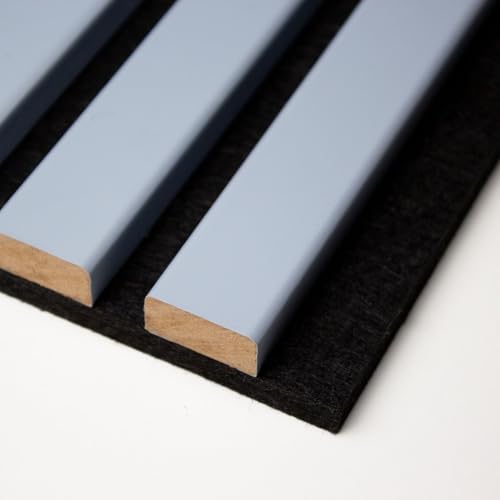 Moeby24 2x Akustikpaneele Wandpaneele Raumakustik Holz Filz Wandverkleidung 120x60cm Made in Germany (Schwarz/P.Blau) von Moeby24
