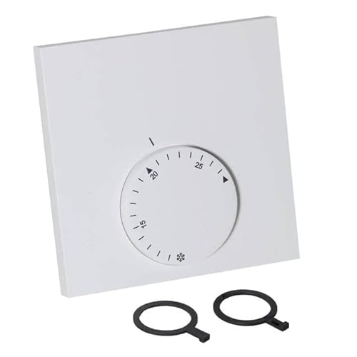 Möhlenhoff Alpha Raumthermostat Direct Analog 24 V °C Skala Fußbodenheizung Heizungssteuerung Weiß Wählsteuerung Mechanischer Drehknopf Kompakt Raumtemperaturregelung Celsius Skala 86 x 86 x 31 mm von Möhlenhoff