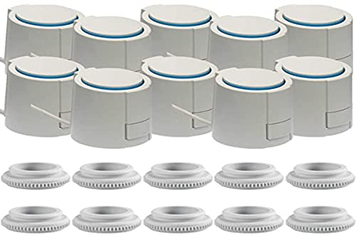 Möhlenhoff 20405-00 Stellantrieb, 230 V, Lichtgrau (Ral7035), 44, x 52,2 x 48,4 mm, 10 Stück von Möhlenhoff