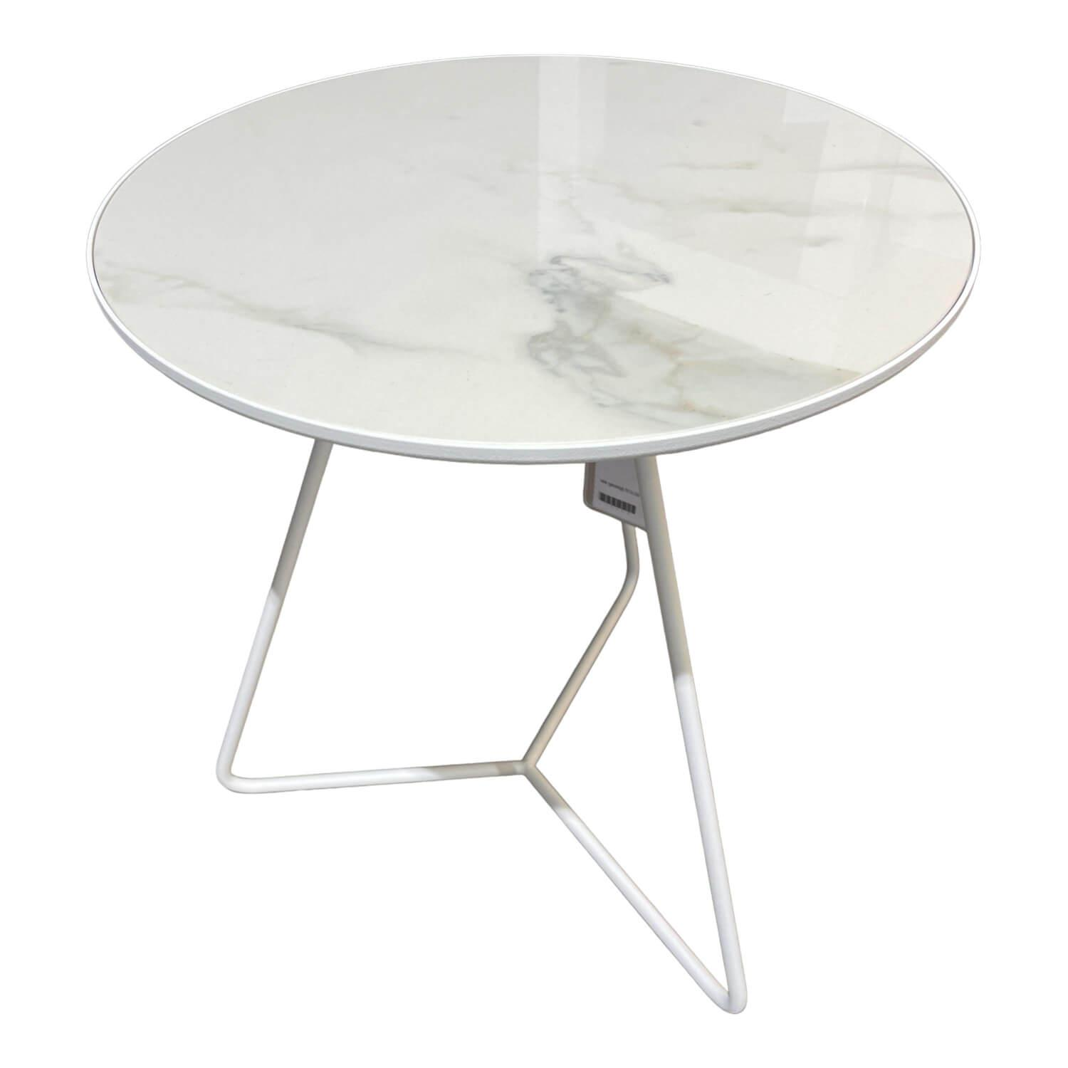 Beistelltisch Steely Mit Rand Keramikplatte Marimi Calacatt Gestell Strukturlack... Beistelltisch Steely Mit Rand Keramikplatte Marimi Calacatt Gestell Strukturlack... von Möller Design