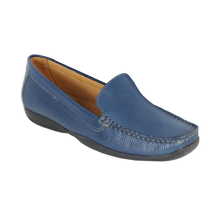 Damen-Moccassin 'Marcia' blau Gr. 42 von Moema