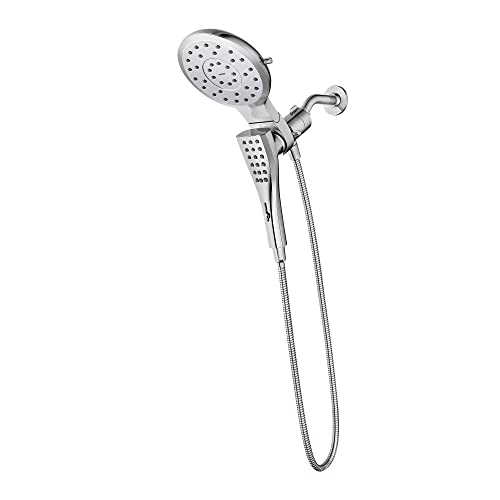 Moen 220C3EP Verso Sprühkopf, Dusche Zubehör mit 8 Funktionen, 17,8 cm Durchmesser, Standard mit Handbrause mit Eco Performance, Chrom Moen 220C3EP Verso Sprühkopf, Dusche Zubehör mit 8 Funktionen, 17,8 cm Durchmesser, Standard mit Handbrause mit Eco Performance, Chrom von Moen
