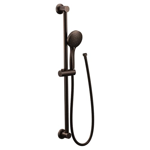 Moen 3558EPORB Handbrause mit Ölgeriebener Bronze, Eco-Performance, 5 Funktionen, abnehmbarer Handbrause mit 76,2 cm Gleitstange und 175,2 cm Schlauch, 3558EPORB von Moen