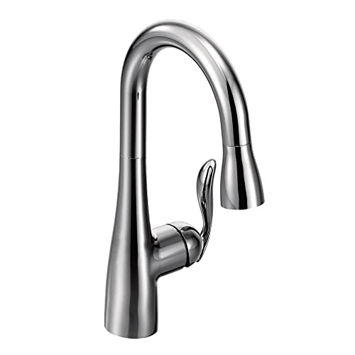 Moen 5995 Arbor Einhebel-Wasserhahn mit hohem Lichtbogen-Ziehmechanismus, mit Reflex, Chrom, 0.375 von Moen