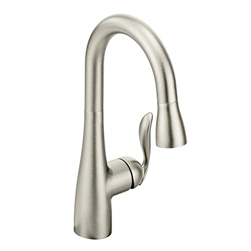 Moen 5995SRS Arbor Einhandgriff Hochbogen Pull Down Single Mount Bar Wasserhahn Spot Resist Stainless von Moen