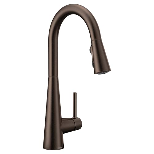 Moen 7864ORB Sleek One-Handle High Arc Pulldown Kitchen Faucet Featuring Power Clean, Oil Rubbed Bronze von Moen