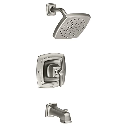 Moen 82922SRN Conway Einhandgriff Posi-Temp Wannen-/Duscharmatur, Spot Reset Nickel gebürstet Moen 82922SRN Conway Einhandgriff Posi-Temp Wannen-/Duscharmatur, Spot Reset Nickel gebürstet von Moen