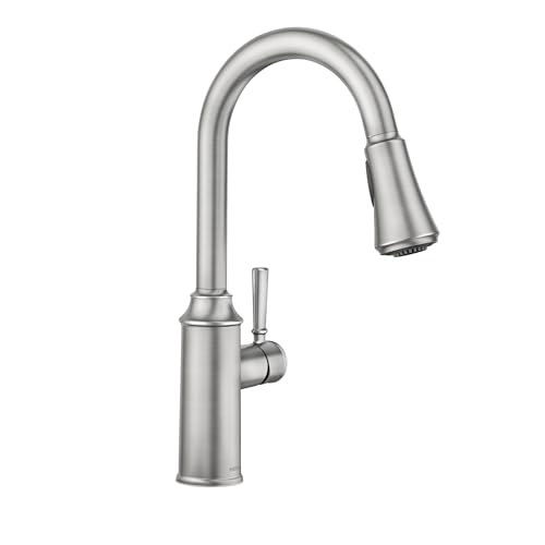 Moen 87801SRS Conneaut One-Handle Pulldown Kitchen Faucet with Reflex and Power Clean, Spot Resist Stainless von Moen