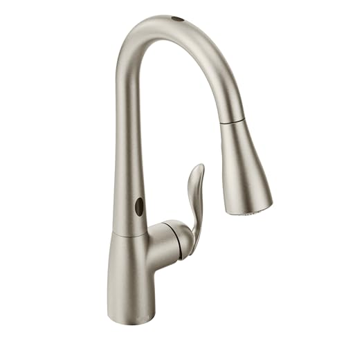 Moen Arbor Spot Resist Edelstahl Motionsense Touchless Küchenarmatur mit zwei Sensoren, mit Power Clean, Einhandgriff Küchenspüle Armaturen mit herausziehbarem Sprühkopf, 7594ESRS von Moen