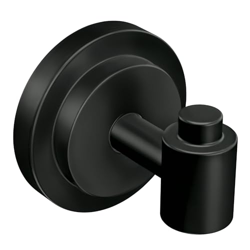 Moen DN0703BL Iso Collection Single Modern Robe Hook, Matte Black von Moen