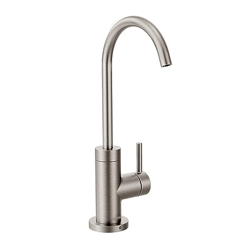 Moen Spot Resistant S5530SRS Moderne Kaltwasser-Küchenarmatur mit optionalem Filtersystem, Edelstahl von Moen