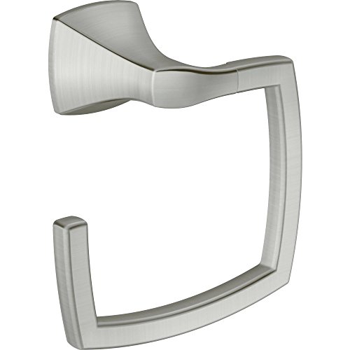 Moen YB5186BN Voss Bathroom Towel Ring, Brushed Nickel von Moen