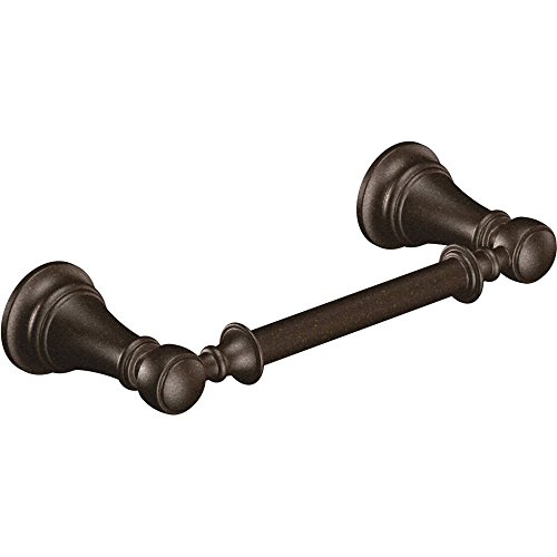Moen YB8408ORB Weymouth Drehbarer Toilettenpapierhalter mit Doppelpfosten, Öl geriebene Bronze von Moen